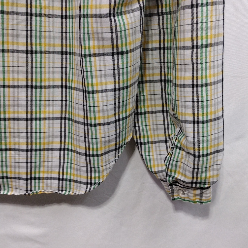 Vintage Oak Hill Babydoll Shirt Womens 12 Green Lace Preppy Academia Retro 90s - Picture 6 of 8